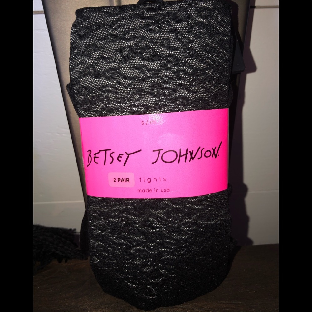 🏝5/$25 Betsey Johnson Tights Size S/M
